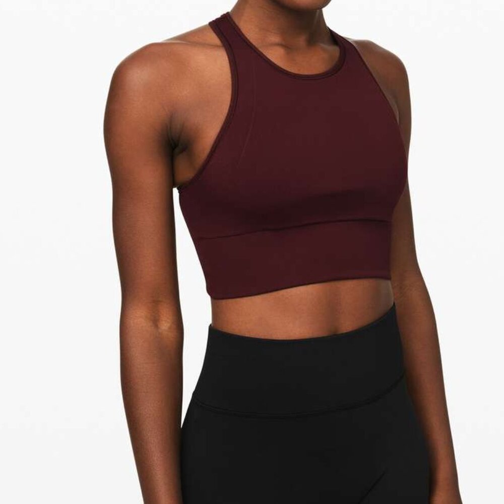 NWOT Lululemon Ebb to Train Bra Garnet size 8 - Picture 2 of 5